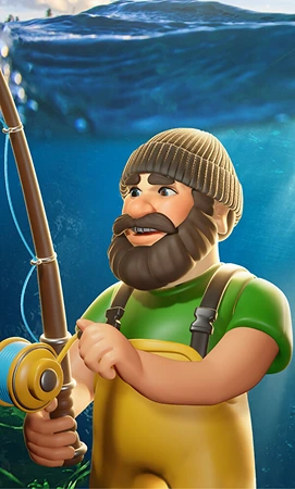 Slot Big Bass Bonanza di Pragmatic Play con pescatore e premi oceanici