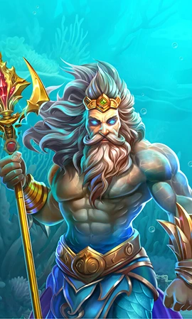Slot King of Atlantis di Pragmatic Play con re marino e tridente dorato