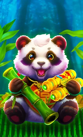 Slot Book of Panda di SoftSwiss con panda avventuriero nella giungla